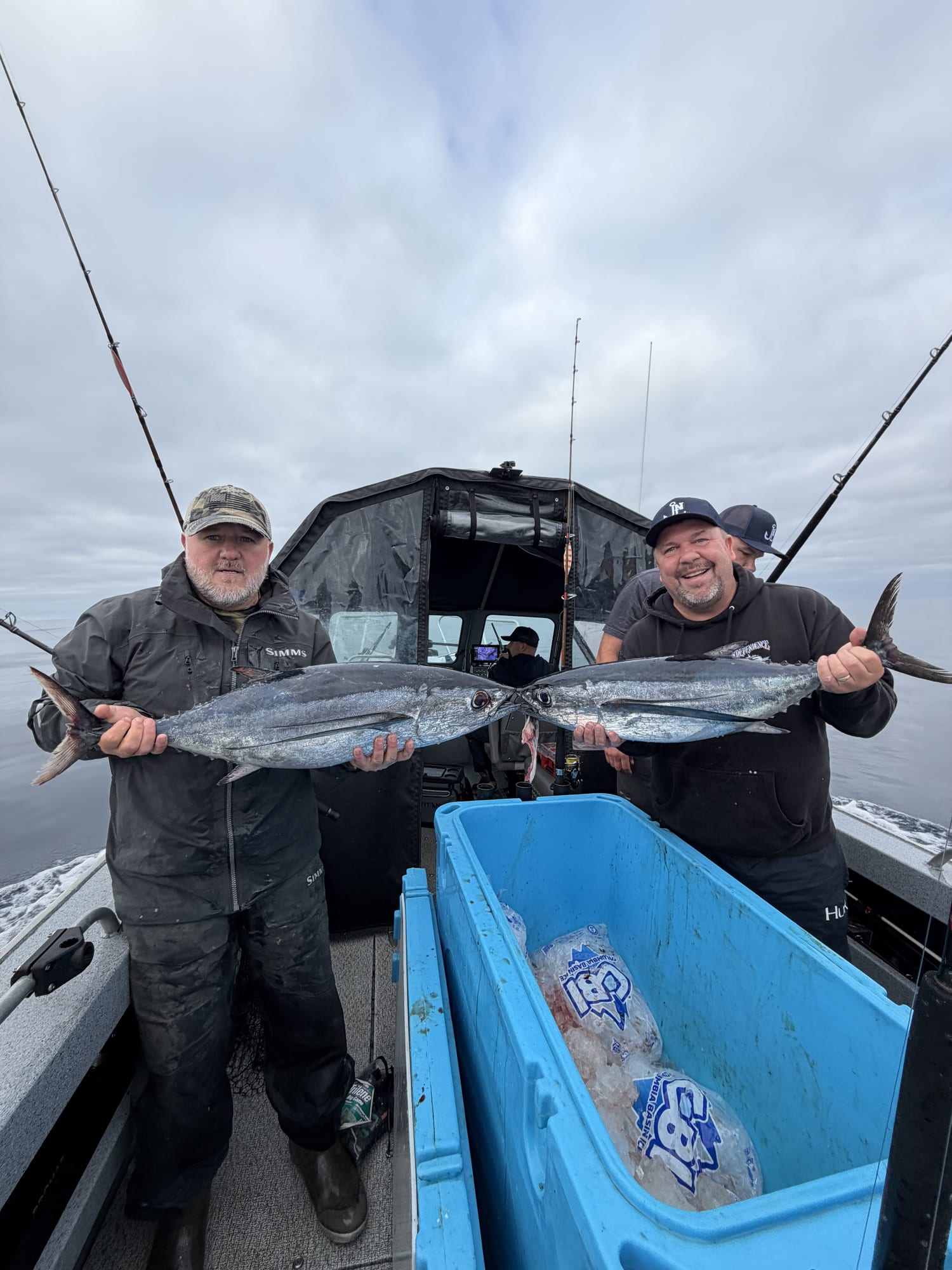 Fresh catch from a Pacific Northwest fishing charter